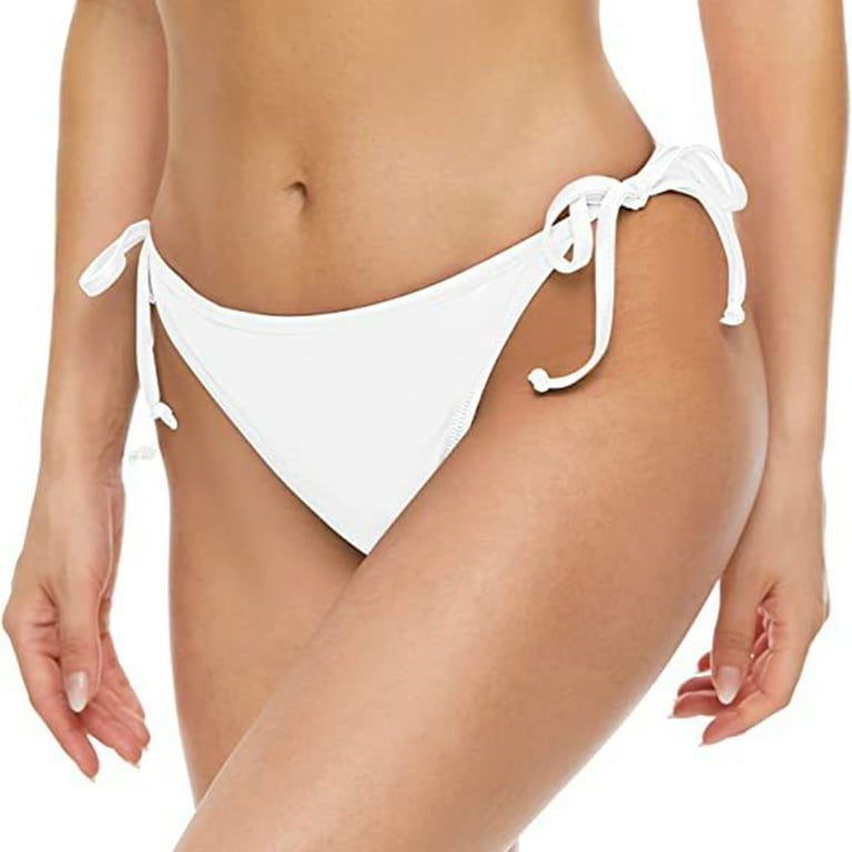 SOOMLON Women's Bikini Bottom Summer Thong Swimsuit Summer Bikini