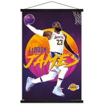 NBA Los Angeles Lakers - LeBron James 20 Wall Poster with Magnetic Frame, 22.375" x 34"