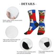 thumbnail image 5 of Mens Crew Socks Womens Haitian Flag Workout Training Athletic Socks, 5 of 7