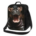 thumbnail image 1 of Fotbe Playful Baby Hippo Splash Lonchera Bolsa de Almuerzo para Hombres y Mujeres, Lonchera de Gran Capacidad, Bolsa de Almuerzo Reutilizable, Bolsa Térmica Aislante, 1 of 7
