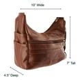 thumbnail image 2 of Women's Leather Medium Cross Body Purse Shoulder Ladies Handbag with Many Pockets, 2 of 6