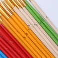 thumbnail image 3 of Juego de 25 pinceles de nailon con punta redonda y puntiaguda para pintar al óleo, acuarela, acrílico y óleo., 3 of 6