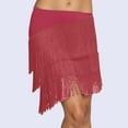 thumbnail image 2 of Bibifish Womens Skirts carnival Asymmetrical Hem Tassel Skirts Casual Flowy A Line Fringe Trimmed Bohemian Style Festival midi Length Skirts, 2 of 4