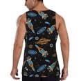 thumbnail image 3 of Easygdp Space Rocket Men's Tank Top, Sleeveless Muscle T Shirts, Breathable, Quick-Dry, Loose for Gym, Running, Fitness - Small, 3 of 9