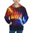 thumbnail image 4 of Ben Azelart Stay Wild Kids' Hoodie 3d Print Sweatshirt Soft Pullover Hooded With Big Pockets For Boys Or Girls Small, 4 of 8