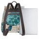 thumbnail image 3 of Fotbe Watercolor Sea Turtle Mochila Bolso con Estampado para Mujer, Mochila Antirrobo de Nylon Impermeable, Bolsa Ligera de Hombro, 3 of 4