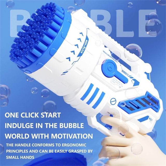 EGNMCR Home Decor, Room Decor, Wall Decor Fully Automatic Blowing For Kids - 69-Hole Handheld bubble machine
