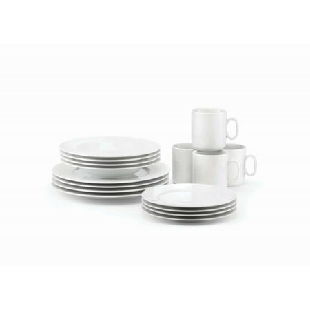 

Revol Dinnerware set 16 pieces Porcelain White Service for 4