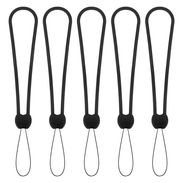 Cordón Corto para muñeca Unique Bargains Negro Paquete de 5