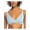 Blue, variant on Womens Juniors Ribbed Removable adding Bikini Swim top