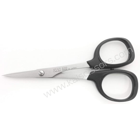 Scissors Kai Needlecraft - Hoja de acero inoxidable (10 cm), color negro