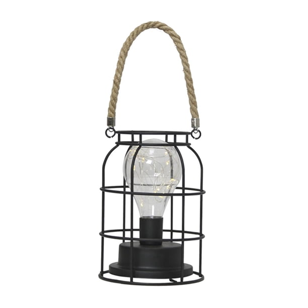 Lámpara de mesa moderna para oficina, mesita de noche, luz LED colgante de noche, bombilla E27, decoración Energía de la batería redonda