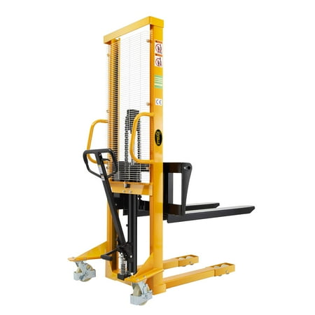 

APOLLOLIFT 2200lb Hand Pallet Stacker 63 Lift High Fixed Leg for EU Pallet