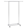 thumbnail image 1 of VEVOR Clothes Rack with Wheels, Heavy Duty Clothing Garment Rack with Hanging Rod and Bottom Storage Area, Adjustable Length Clothing Rack, 2 Lockable Wheels, 1 of 9