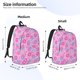 thumbnail image 2 of Balery Donuts Mochila Clásica Impresa Básica para Viaje, Mochila Escolar Resistente al Agua, Mochila de Lona con Correas Ajustables-Medium, 2 of 5
