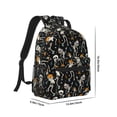 thumbnail image 2 of Yiaed Dancing Skeleton Party Print School Backpack College Backpack Daypacks for Students High School Spacious and Durable Daypack for Work and Travel-One Size, 2 of 6