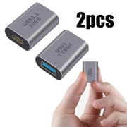 2pcs 10Gbps USB 3.1 A Female to Type C Female Converter OTG Adapter Fast Charging