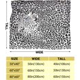 thumbnail image 6 of Cheetah Print Fleece Throw Blanket,330GSM Fuzzy Cozy Comfy Super Soft Cheetah Print Blanket Gifts for Women Kids Boys and Girls White Leopard, 6 of 6