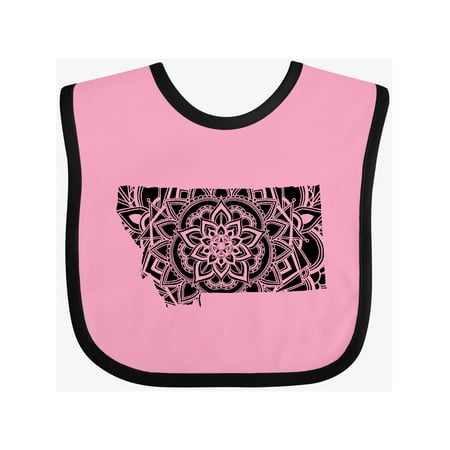 

Inktastic Montana Silhouette Mandala Gift Baby Boy or Baby Girl Bib
