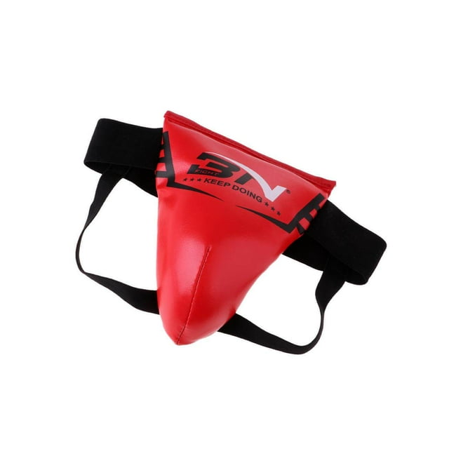 Ceinture Élastique Entrejambe de Boxe Protecteur d'Aine Protecteur de Ceinture Élastique Protecteur de Ceinture Élastique de Protection d'Aine Équipement de Boxe L Rouge Adulte