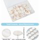 thumbnail image 2 of 1 caja de 40 cuentas de concha plana de 20 mm, dijes de nácar, cuentas de moneda de conchas de agua dulce redondas de estilo hawaiano natural., 2 of 6