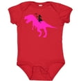 thumbnail image 3 of Inktastic Princess Riding Her T-rex Girls Baby Bodysuit, 3 of 5