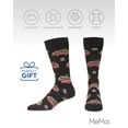 thumbnail image 6 of MeMoi Men's Festive Retro Bus Holiday Novelty Crew Socks - Mens - Male, 10-13, Black, 6 of 7
