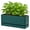 Green, variant on GYA 12 Inch Window Box Planter, Rectangle Plastic Herb Planter with Drainage Holes and Saucer, Indoor Succulent Cactus Vegetable Pot for Windowsill, Garden Balcony, Black, Set of 2, 76-X-B-2