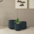 thumbnail image 5 of Kante  Round Concrete Planter (Set of 3 Sizes), Outdoor/Indoor(Concrete Grey) Charcoal, 5 of 5