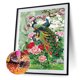 thumbnail image 2 of 5D DIY diamante pintura flor pavo real completo redondo taladro pared hogar decoración conjunto Likrtyny Arte deco, 2 of 8