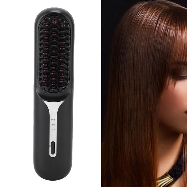Peine Enderezar Cabello, Cepillo de Risa de Cabello Inalámbrico de 1500 Mah de 1500 Mah para viajar