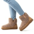 thumbnail image 2 of Ravelier Women's Fuzzy Fleece House Bootie Ladies' Memory Foam Slipper with Rubber Sole, 2 of 6