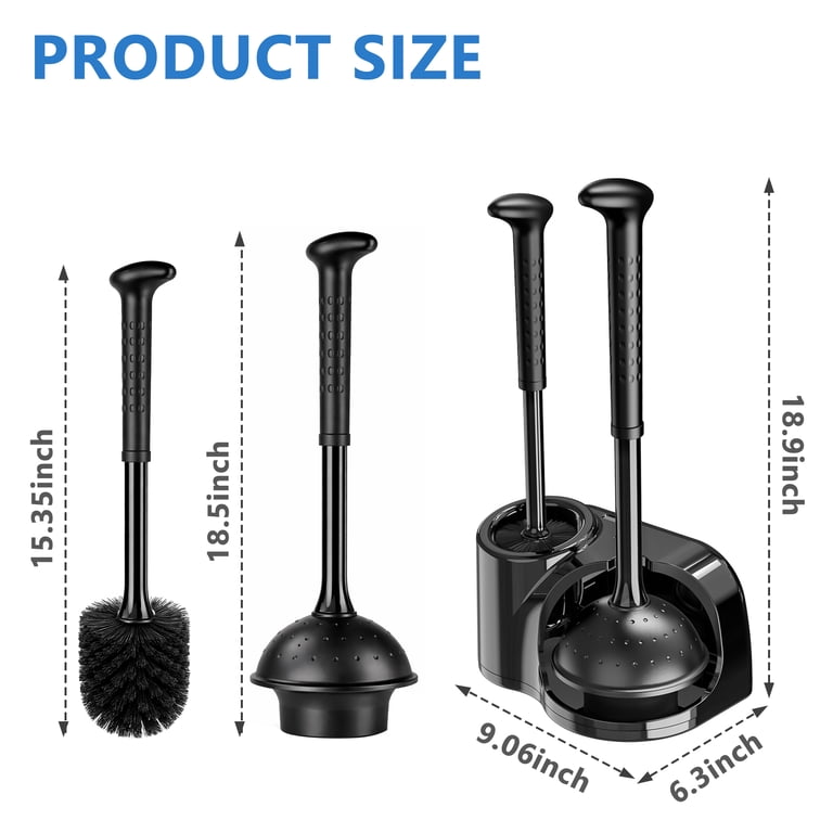 Toilet Brush and Plunger Set With Storage Caddy photo 7