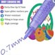 thumbnail image 3 of Glitter Paint Pens, 12 Colors Self-Outline Metallic Markers, Fine Point Tip Water-Based Ink DIY Craf, 3 of 5