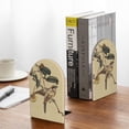 thumbnail image 5 of Naloa Vintage Bird 2 Pcs Bookend Large Capacity Office Book Ends for Home Office Library School Study Decoration, 5 of 8