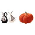 thumbnail image 1 of Escultura de cerámica de calabaza de cisne, almohada, figuritas decorativas, cojín para sofá, adorno para estante, cama, dormitorio, decoración de ani, 1 of 8