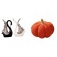 thumbnail image 1 of Escultura de cerámica de calabaza de cisne, almohada, figuritas decorativas, cojín para sofá, adorno para estante, cama, dormitorio, decoración de ani, 1 of 8