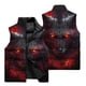 thumbnail image 4 of Chaqueta sin mangas con cremallera y bolsillo con cuello alto de nuevo estilo, con estampado de lobo en 3D, para deportes al aire libre, viajes, correr, chaleco cálido resistente al viento, 4 of 5