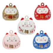 FRCOLOR Cat Charms Charm Lucky Pendant Jewelry Neko Japanese Maneki Good Pendants Making Mini Luck Feng Chinese Necklace Pendent