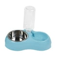 thumbnail image 2 of Cuencos para perros Y gatos jinwen juego de cuencos de acero inoxidable azul, 2 of 8