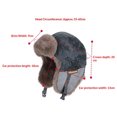 thumbnail image 3 of KANG Winter Fleece Lined Thick Hat For And Suitable For Cycling Skiing Cold Warmth Lei Feng Hat Outdoor Windproof Earmuff Hat Coffee One Size, 3 of 4