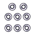 thumbnail image 1 of 8 Pcs Roulements à Roulettes Roulements de Skateboard Roulements à Roulettes Longboard 608RS Double Blindage - Blanc, 1 of 8