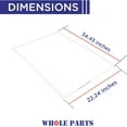 thumbnail image 2 of Whole Parts Refrigerator Freezer Door Seal Gasket, White Color, Part# PB070289 - Replacement & Compatible with Some Viking Refrigerators, 2 of 7