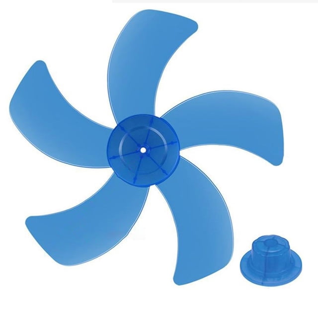 16 Inch Household Fan Blade Five Leaves With Nut Cover for Pedestal Fan Table