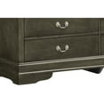 thumbnail image 3 of Glory Furniture Louis Phillipe 6 Drawer Dresser in Gray, 3 of 8