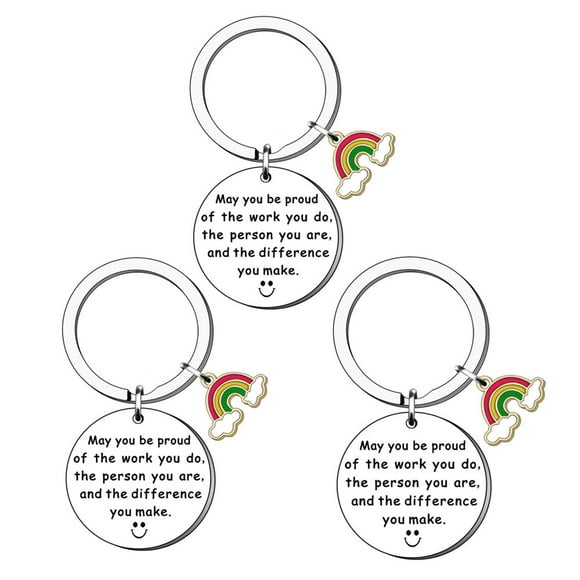 3 PCS Keychain ,Farewell Gifts for Coworkers Women, Men Going Away Gift for Coworker Friends Colleague Leaving Gifts Retirement Gifts