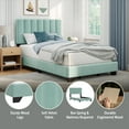 thumbnail image 4 of Reece Channel Stitched Upholstered Full Bed, Caribbean Green, by Hillsdale Living Essentials, 4 of 21