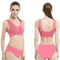 thumbnail image 4 of Women's Cross Side Buckle Sports Underwear Set,Shock-proof And Anti-sagging Gather-back Shaped Vest-style Bra Without Steel Ring, 4 of 4