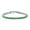 Green, variant on Womens 12CTW Solitaire Round CZ Tennis Bracelet Silver Plated