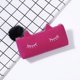 thumbnail image 3 of Bolsa de Almacenamiento Vogacara de Franela Suave para Maquillaje Cosmético Rosa Roja 20.5x8.5x3.5cm, 3 of 6